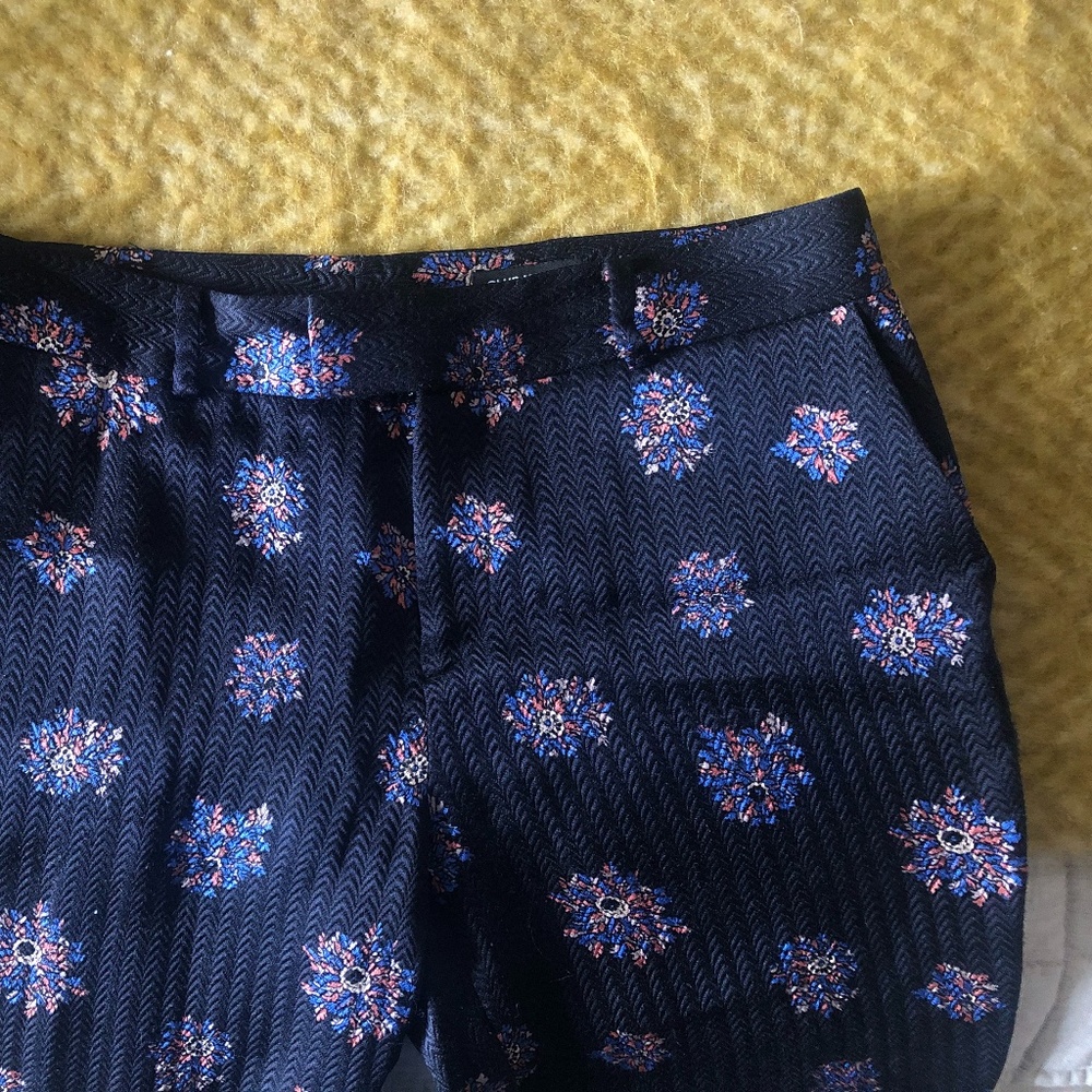 Club Monaco Silk Wool Floral Trouser SIZE 2